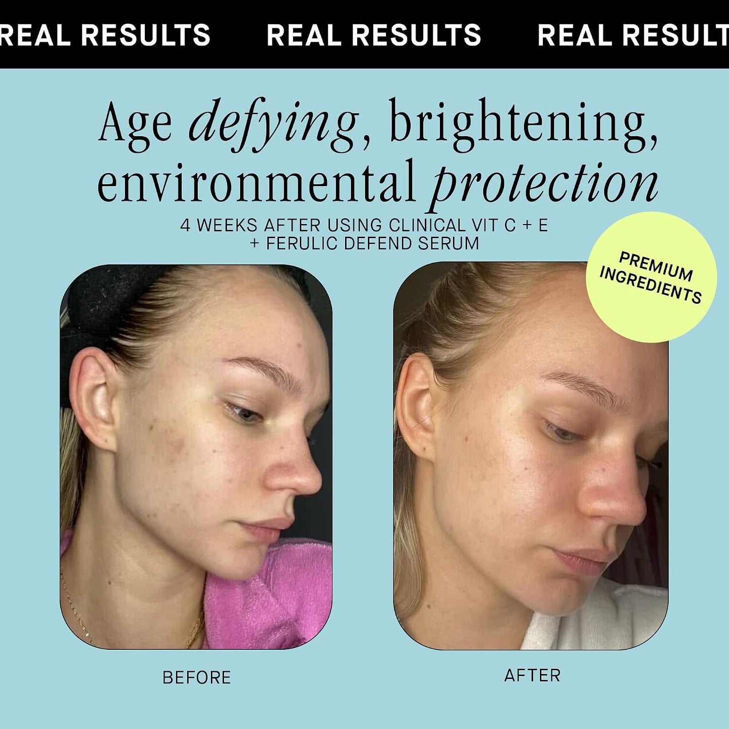 Brandefy Vitamin C Face Serum 15% L.Ascorbic Acid, Ferulic Acid .5% +Vitamin E
